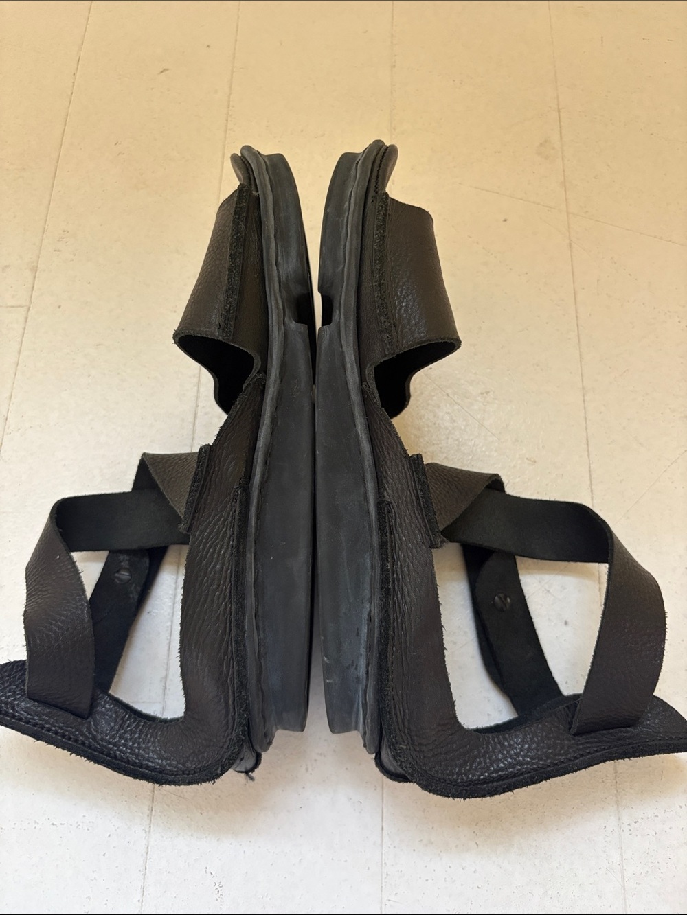 Women’s Trippen Black Leather Sandals - Picture 5 of 5
